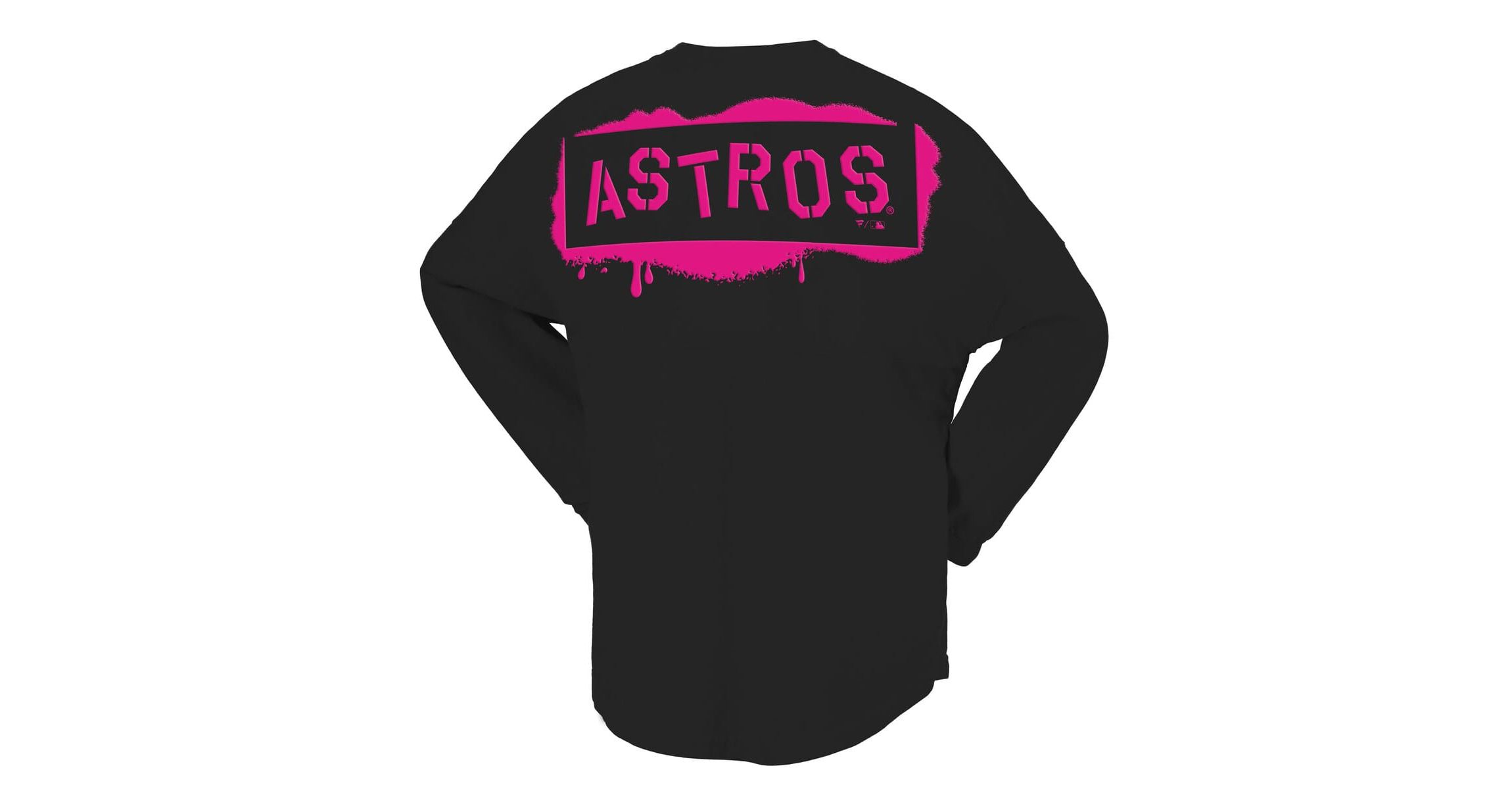 MLB Fanatics Houston Astros Neon Jersey Long Sleeve T-Shirt