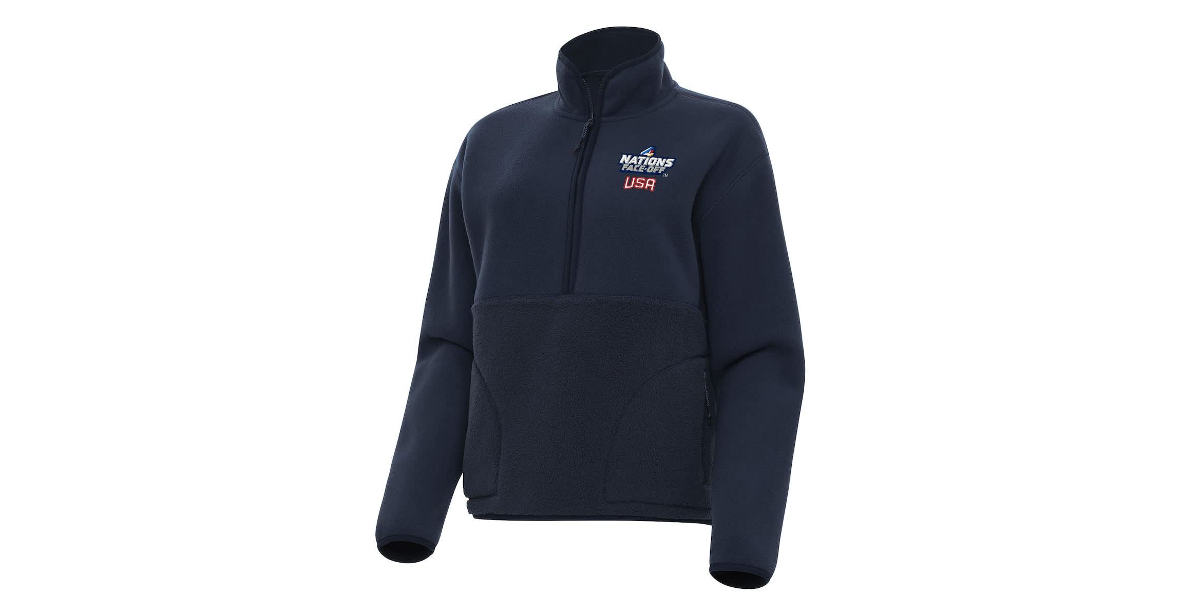 NHL 4 Nations Face-Off USA Hockey 2025 4 Nations Face Off Figure Half-Zip Jacket