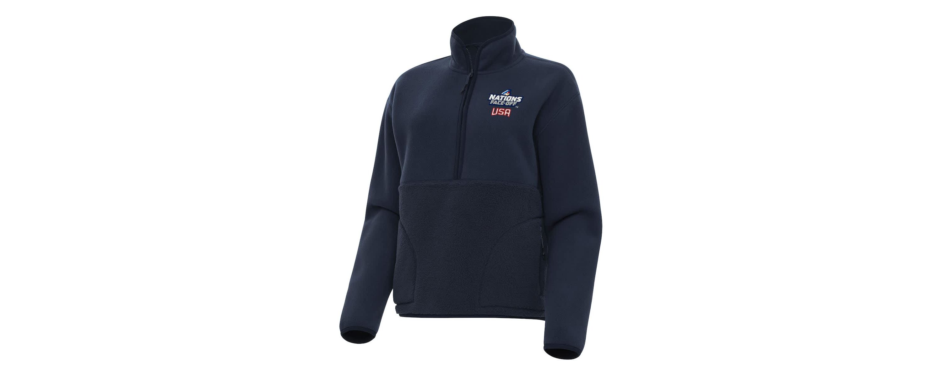 NHL 4 Nations Face-Off USA Hockey 2025 4 Nations Face Off Figure Half-Zip Jacket