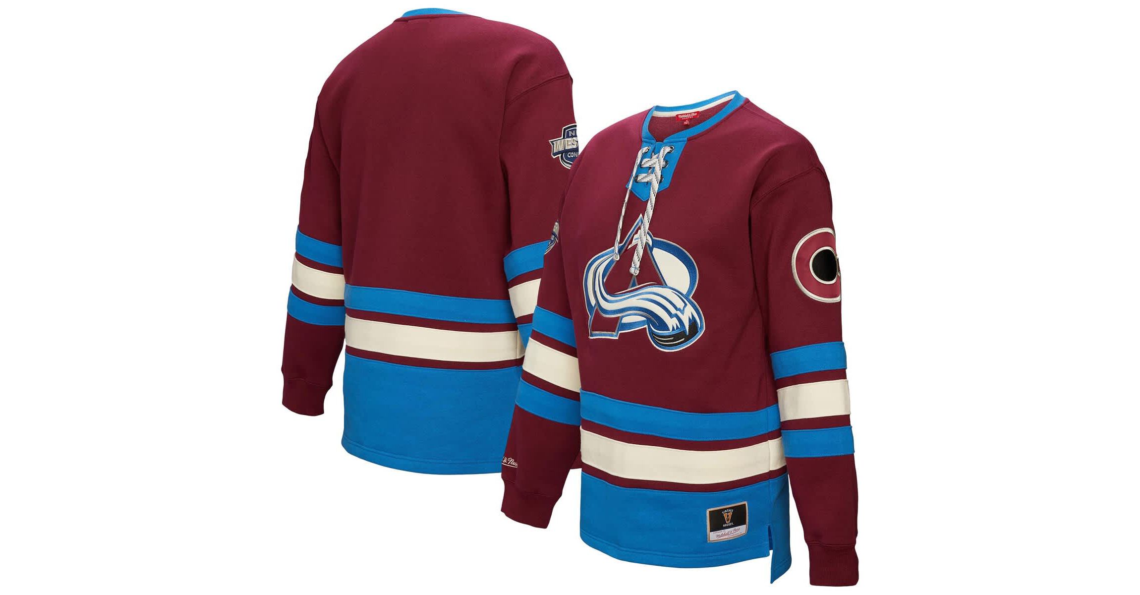 NHL Colorado Avalanche Lace-Up Pullover Sweatshirt