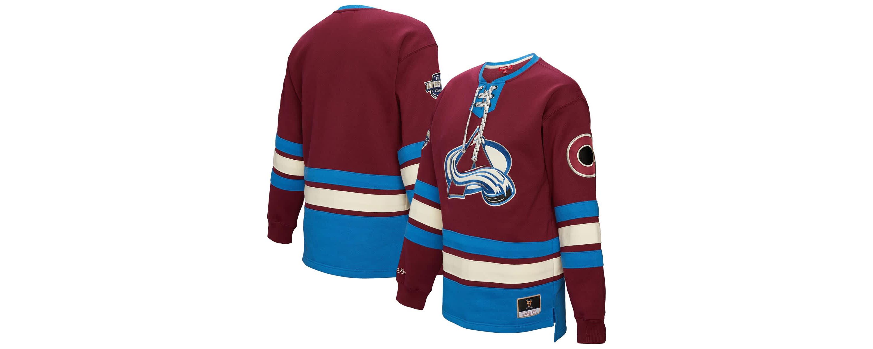 NHL Colorado Avalanche Lace-Up Pullover Sweatshirt