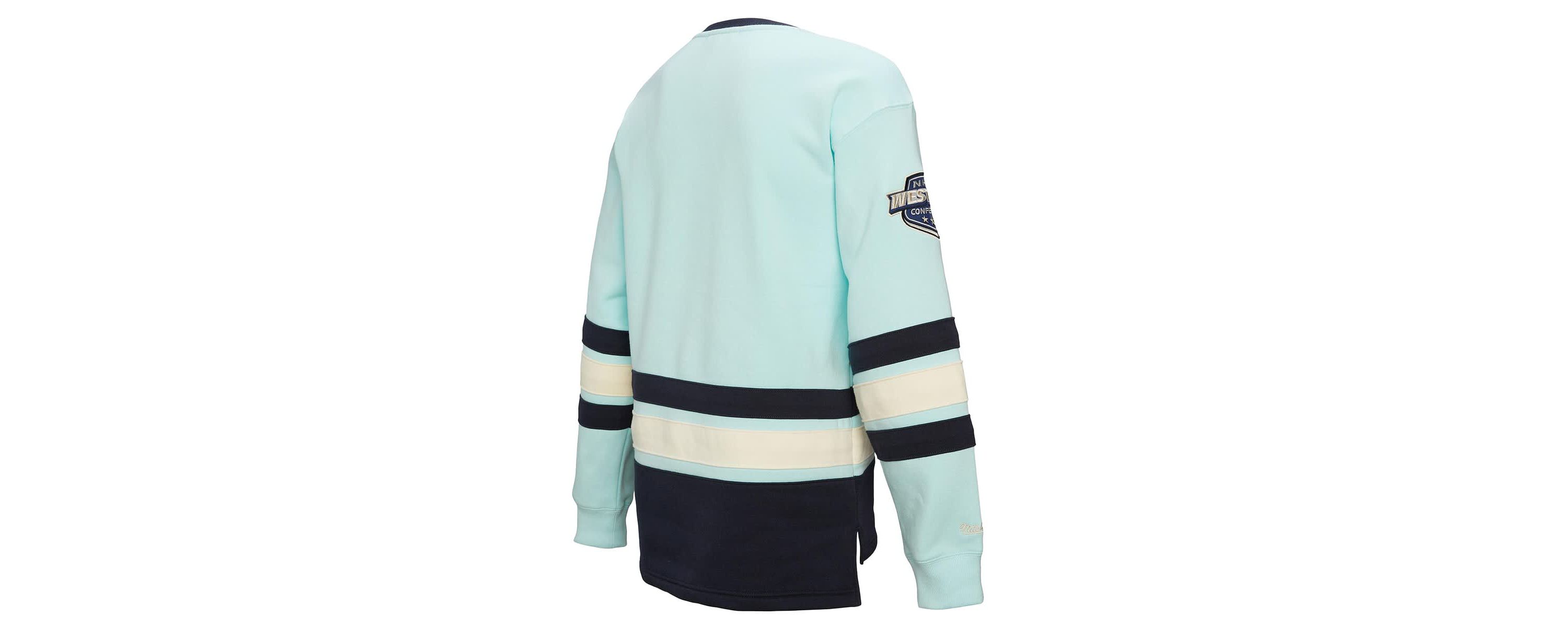 NHL Light Seattle Kraken Lace-Up Pullover Sweatshirt
