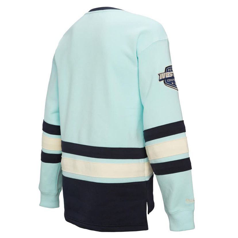 NHL Light Seattle Kraken Lace-Up Pullover Sweatshirt