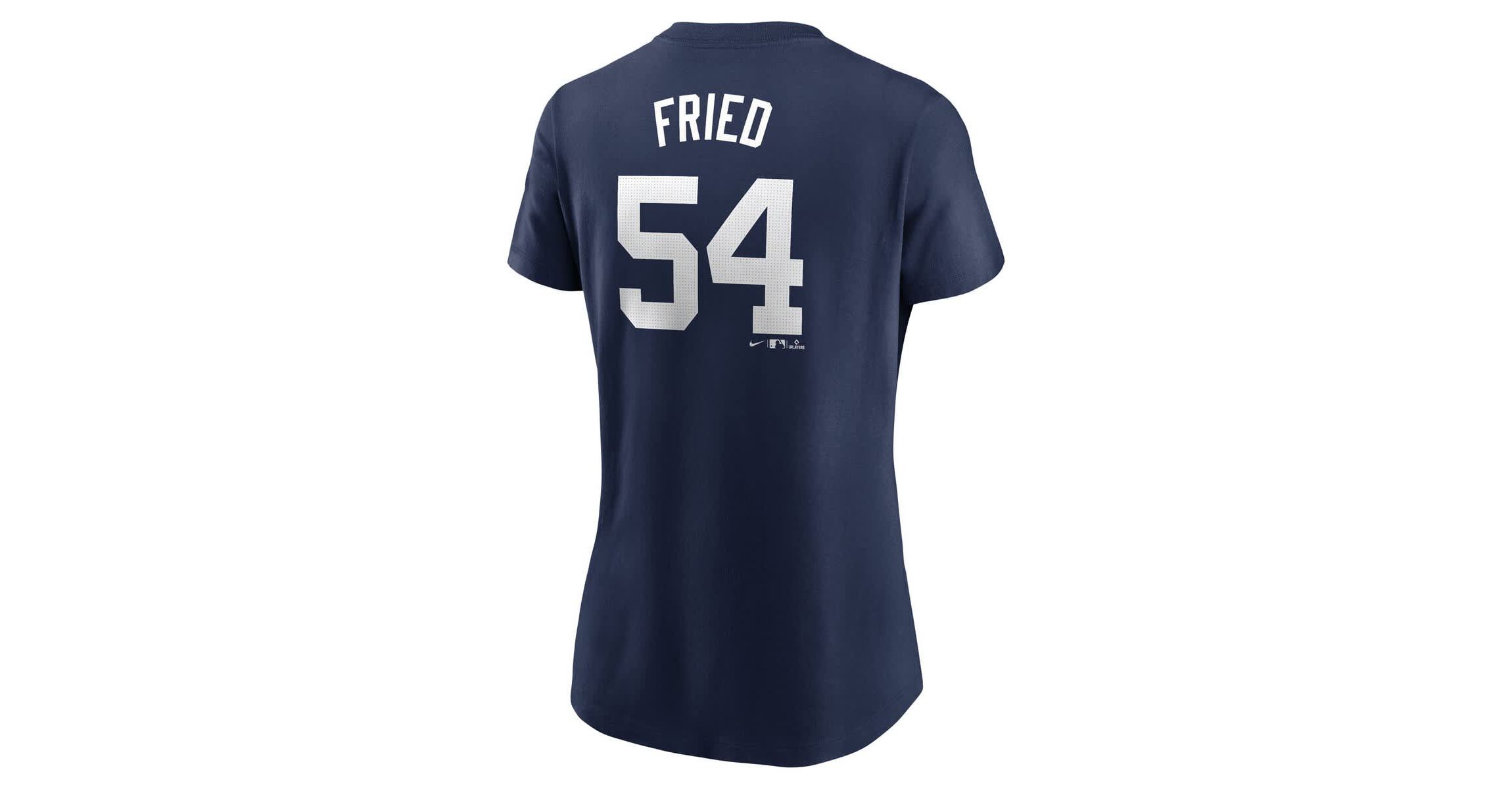 MLB Nike Max Fried New York Yankees Fuse Name & Number T-Shirt