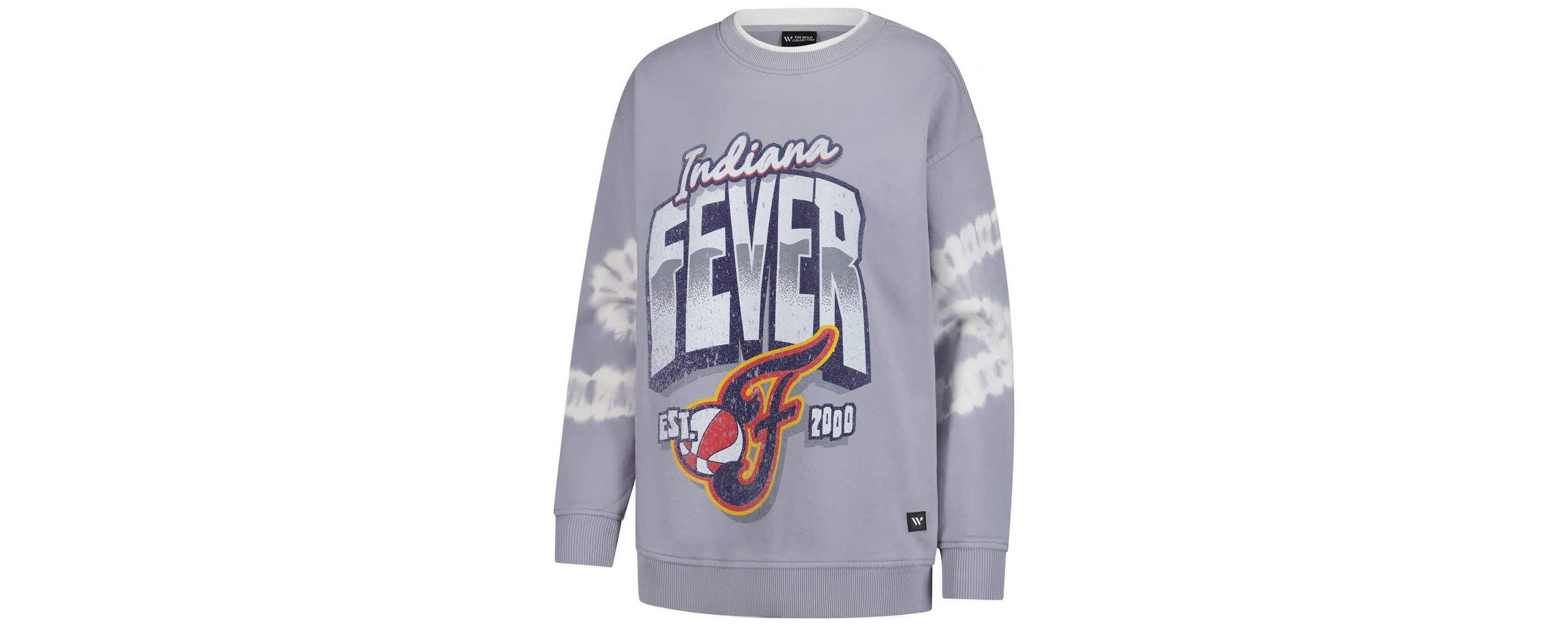 WNBA Indiana Fever Double Collar Fleece Pullover Sweatshirt