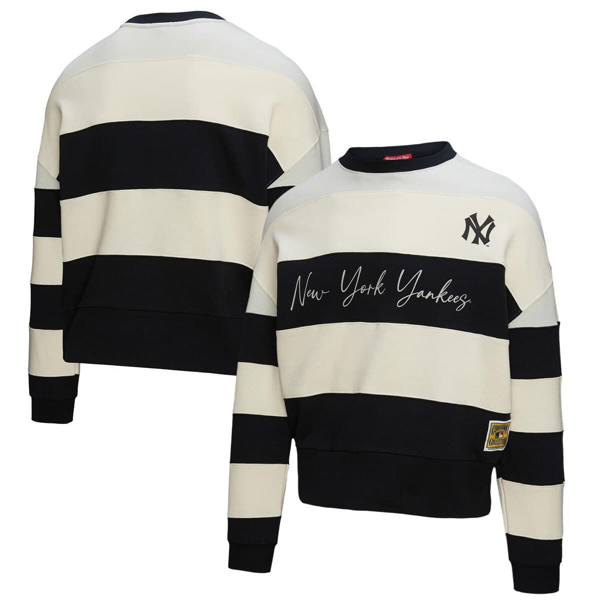 MLB New York Yankees Cooperstown Collection Blocked Fleece Pullover Sweatshirt