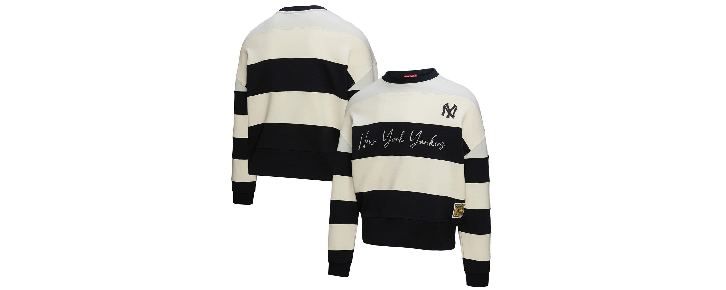 MLB New York Yankees Cooperstown Collection Blocked Fleece Pullover Sweatshirt