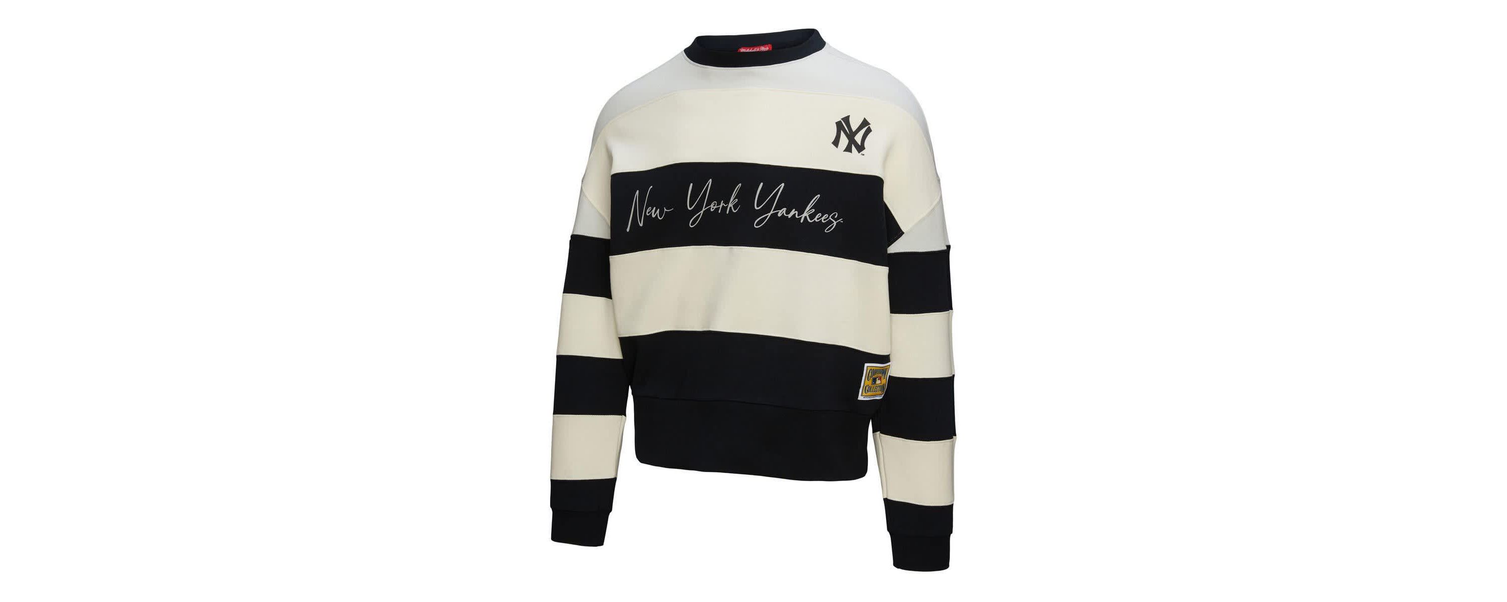 MLB New York Yankees Cooperstown Collection Blocked Fleece Pullover Sweatshirt