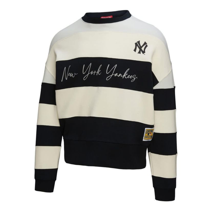 MLB New York Yankees Cooperstown Collection Blocked Fleece Pullover Sweatshirt