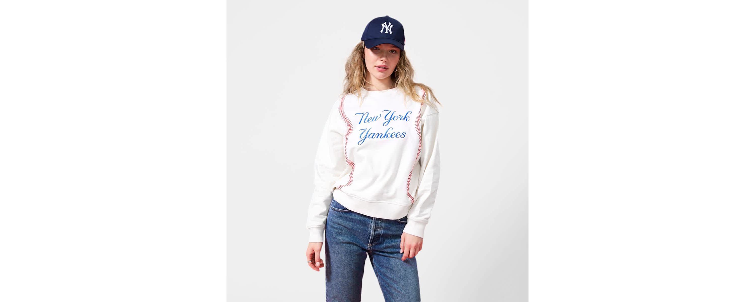 MLB New York Yankees Baseball Stitch Pullover Sweatshirt