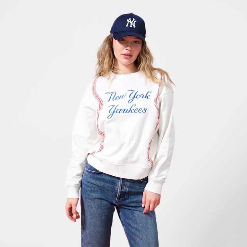 MLB New York Yankees Baseball Stitch Pullover Sweatshirt