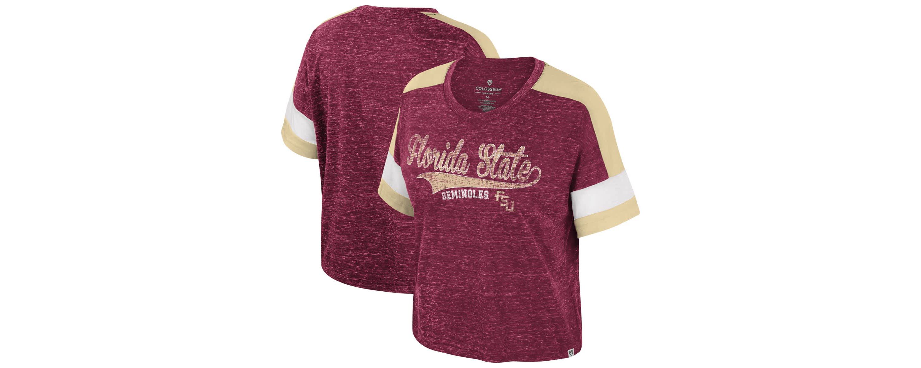 NCAA Florida State Seminoles Color Block Scoop Neck T-Shirt