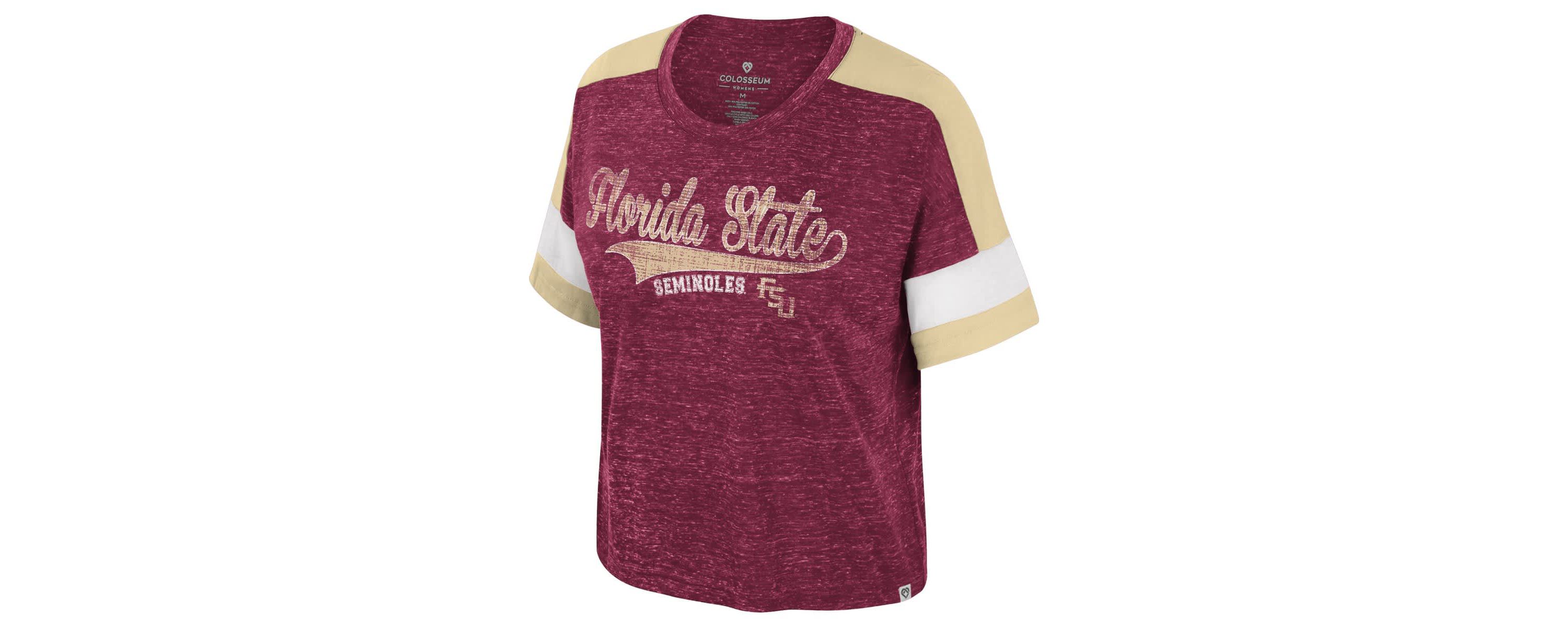 NCAA Florida State Seminoles Color Block Scoop Neck T-Shirt
