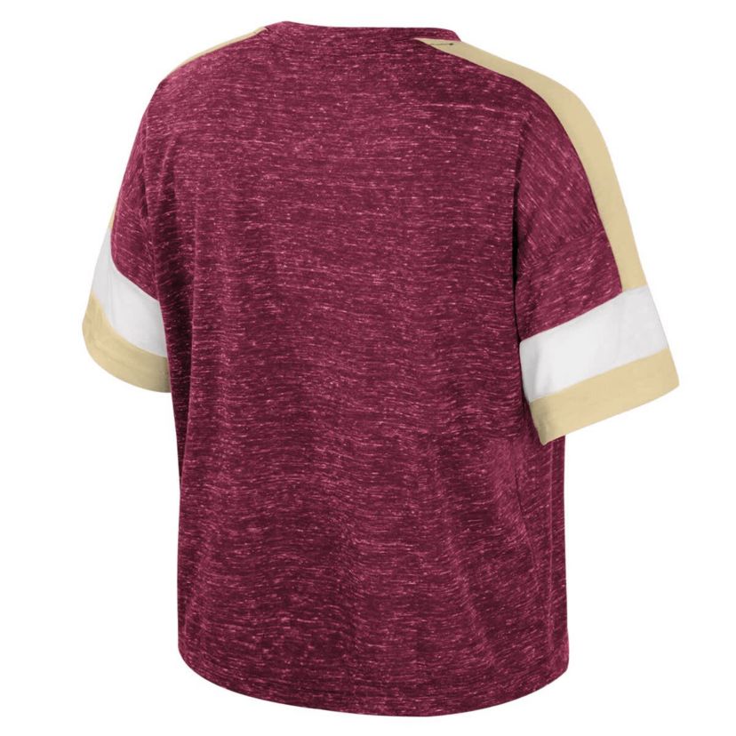 NCAA Florida State Seminoles Color Block Scoop Neck T-Shirt