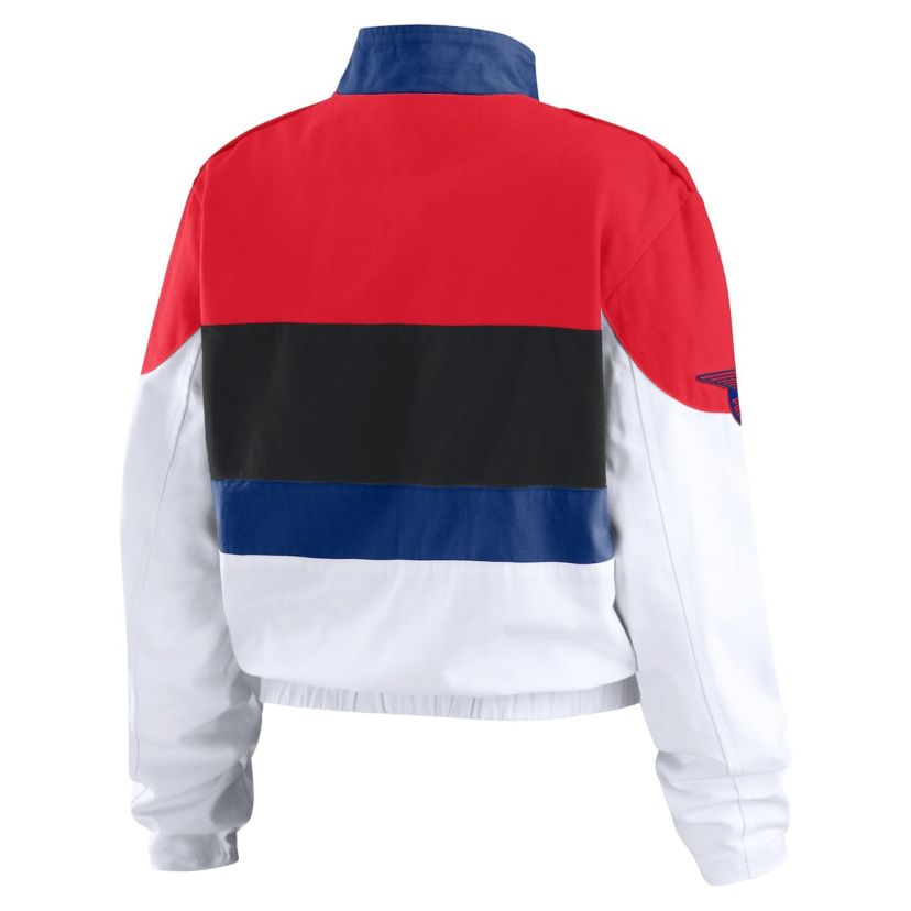 MLB Red/White Philadelphia Phillies Racing Full-Zip Jacket