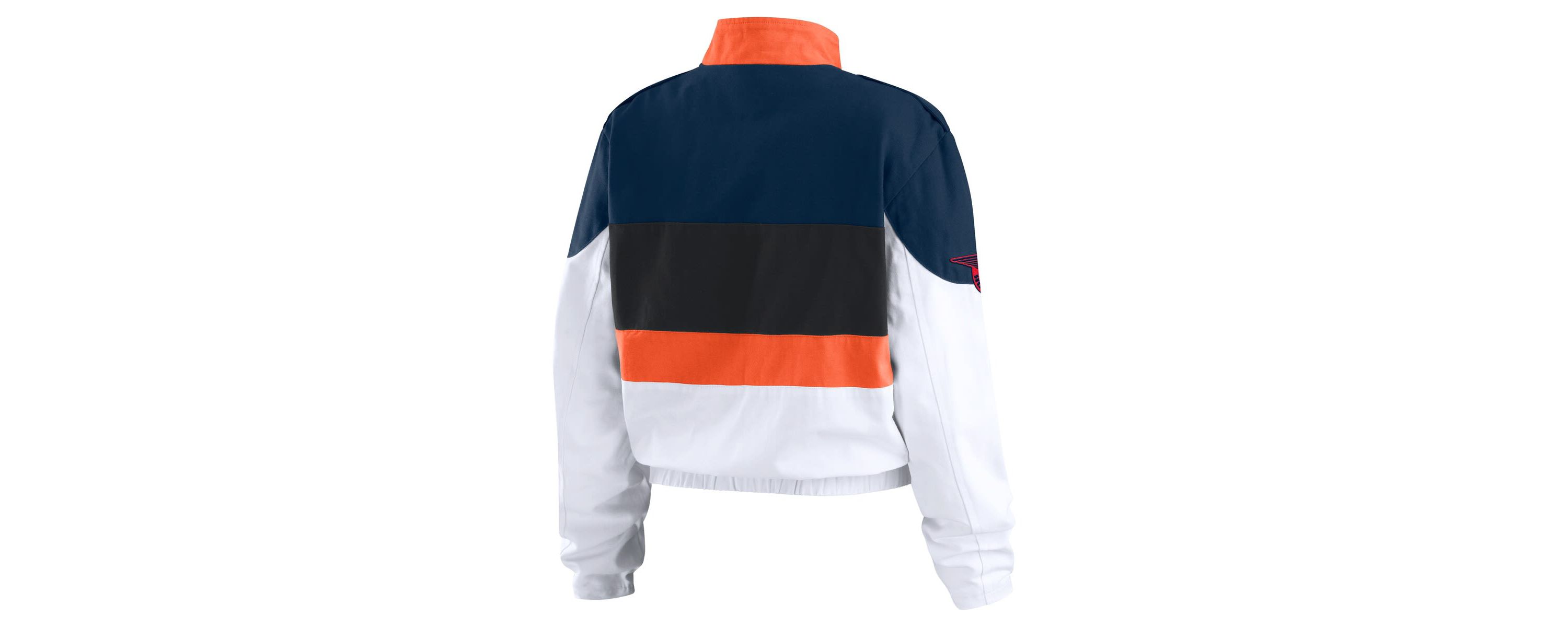 MLB Orange/White Houston Astros Racing Full-Zip Jacket