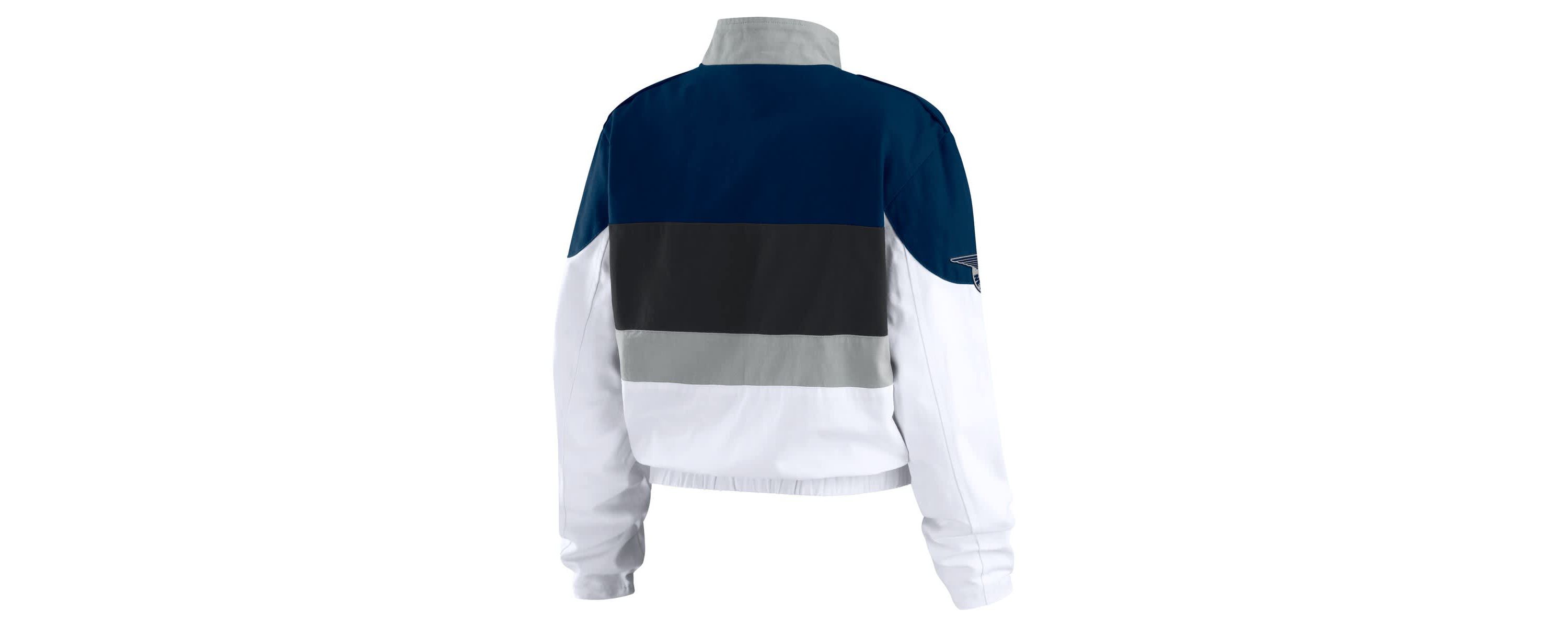 MLB Navy/White New York Yankees Racing Full-Zip Jacket
