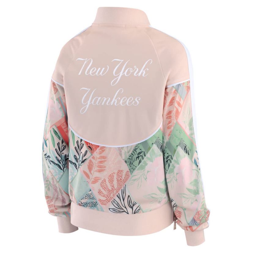 MLB Sand New York Yankees Raglan Full-Zip Track Jacket
