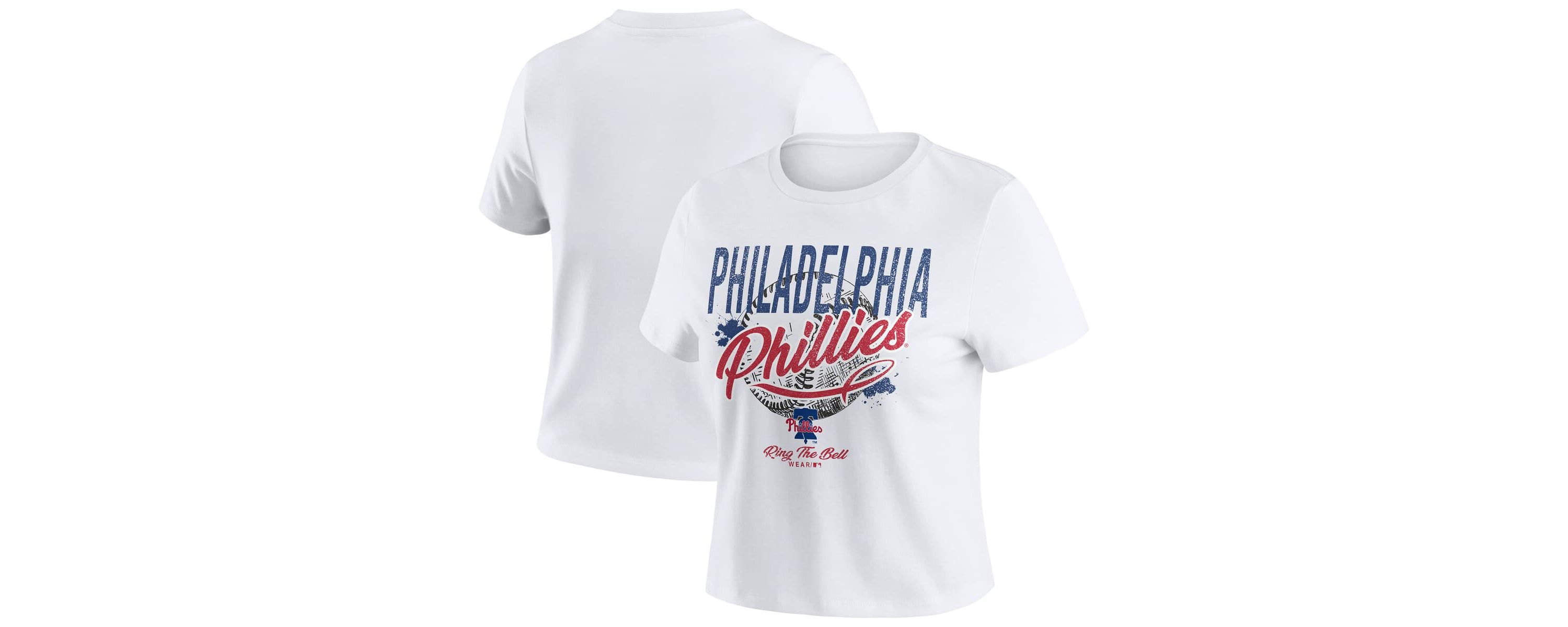 MLB Philadelphia Phillies Distressed Cropped Baby T-Shirt