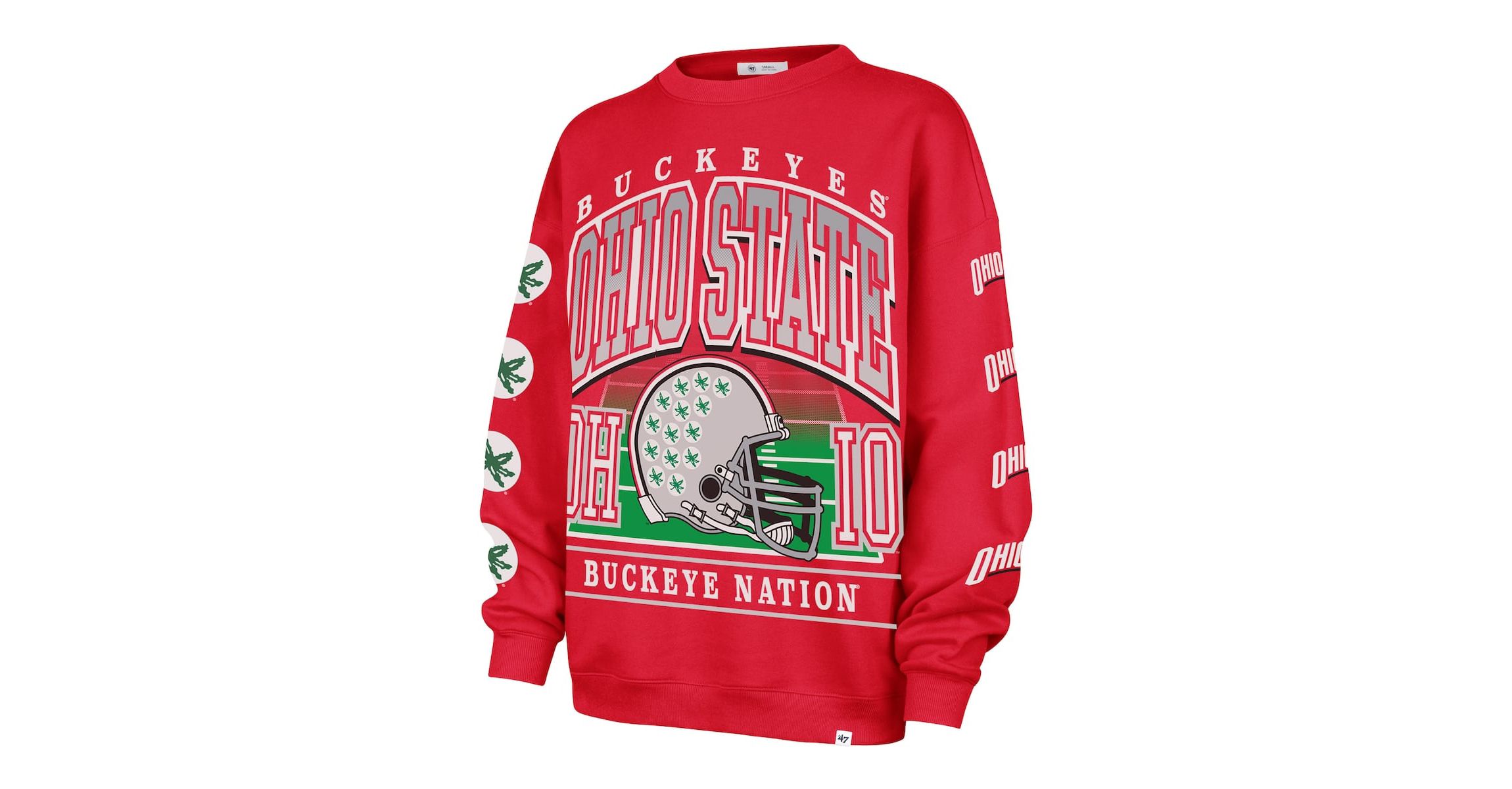 NCAA Ohio State Buckeyes Go Big Oversized Pullover Sweatshirt
