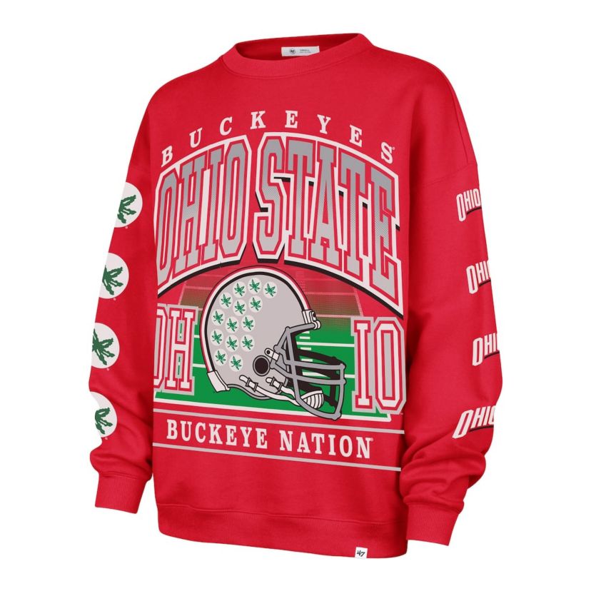 NCAA Ohio State Buckeyes Go Big Oversized Pullover Sweatshirt
