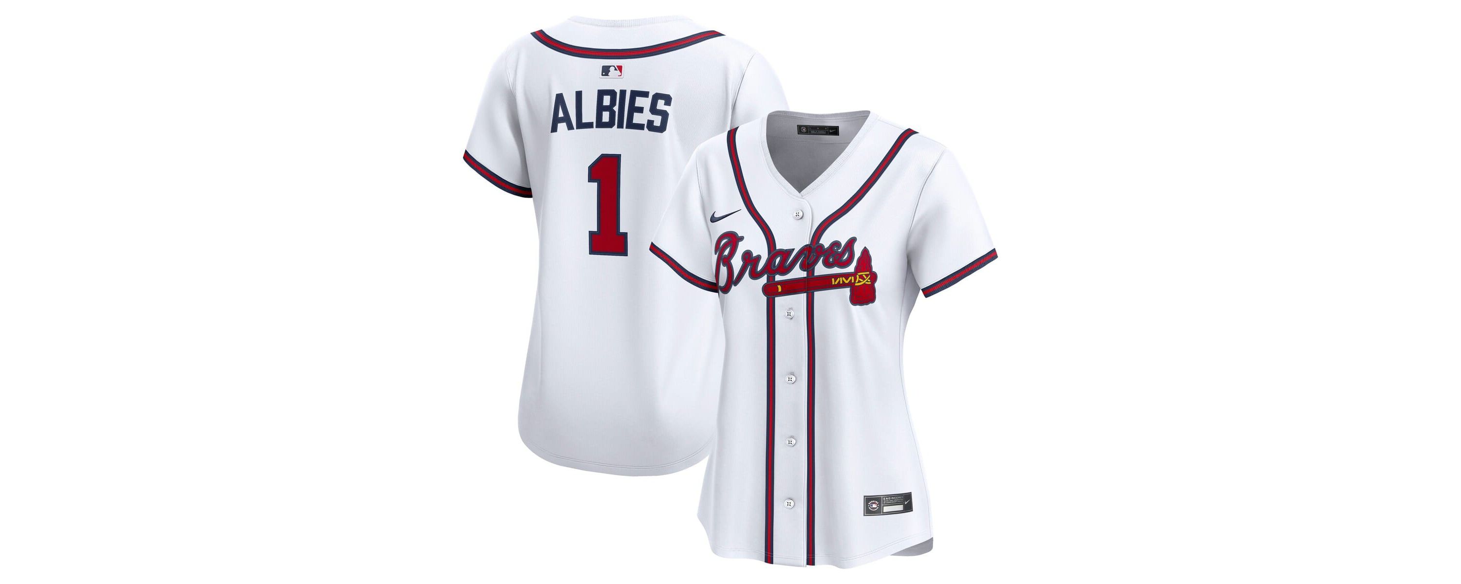 MLB Nike Ozzie Albies Atlanta Braves Home Limited Player Jersey