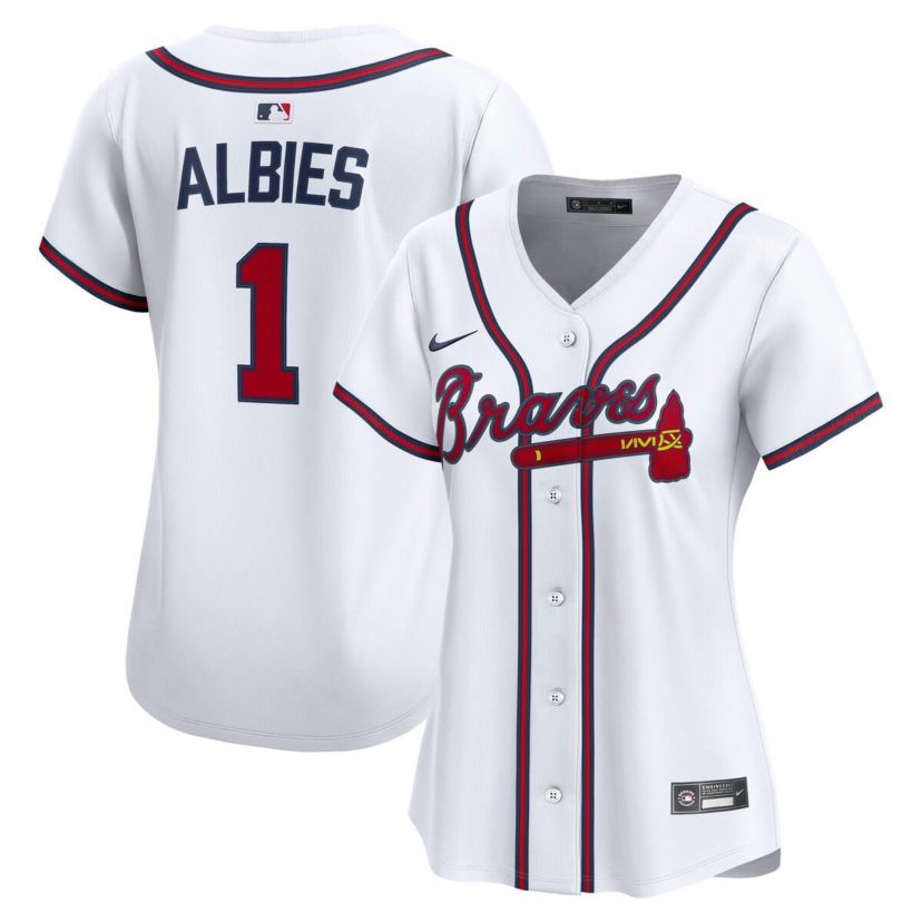 MLB Nike Ozzie Albies Atlanta Braves Home Limited Player Jersey