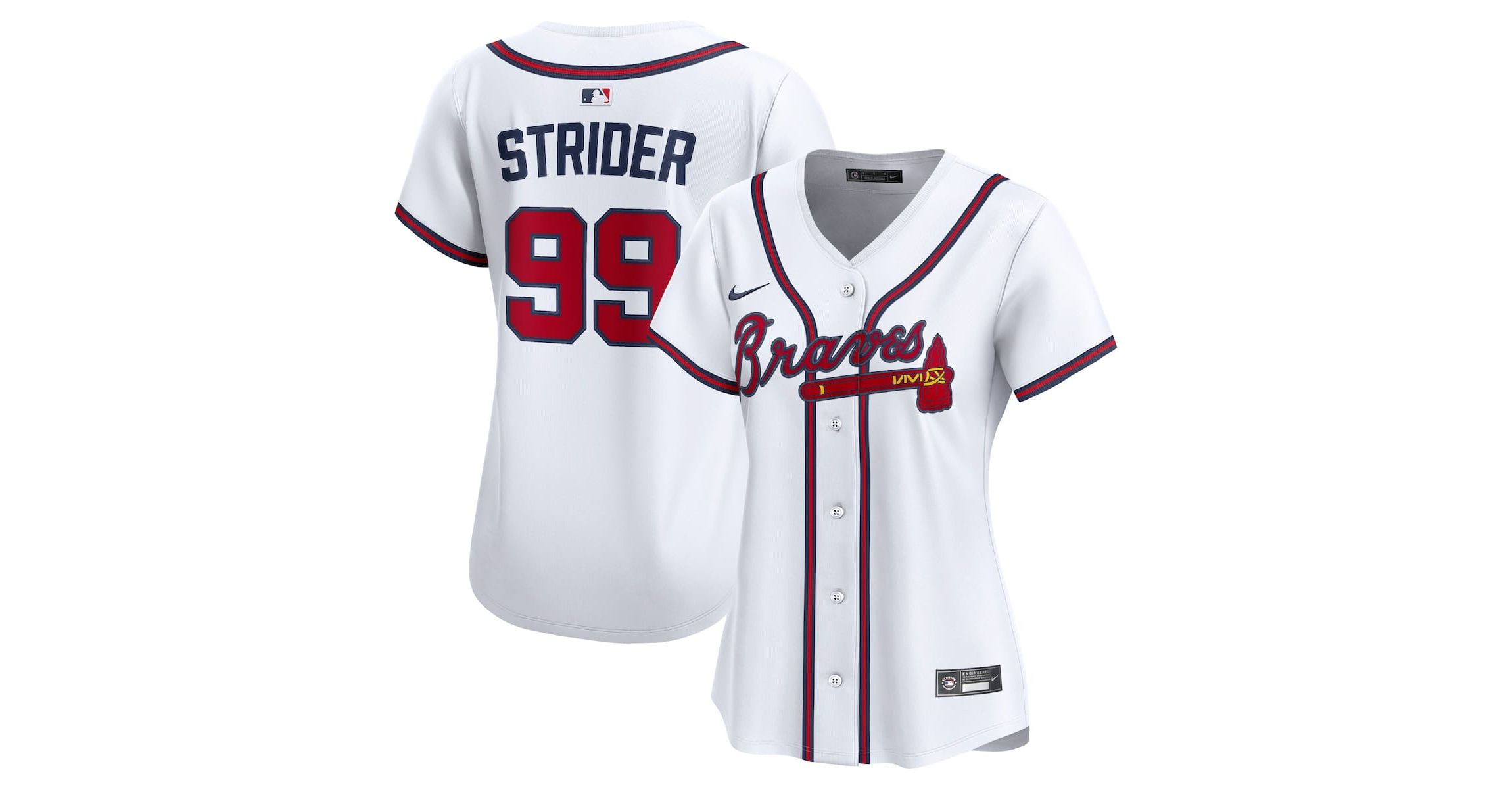 MLB Nike Spencer Strider Atlanta Braves Home Limited Player Jersey