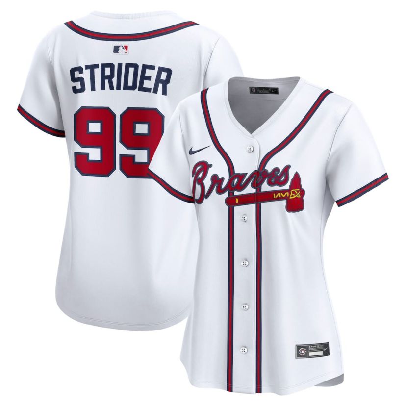 MLB Nike Spencer Strider Atlanta Braves Home Limited Player Jersey