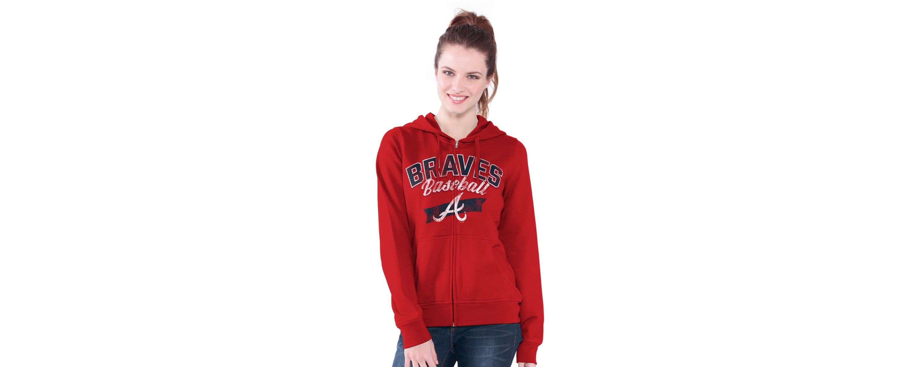 MLB Atlanta Braves Wild Cat Full-Zip Hoodie