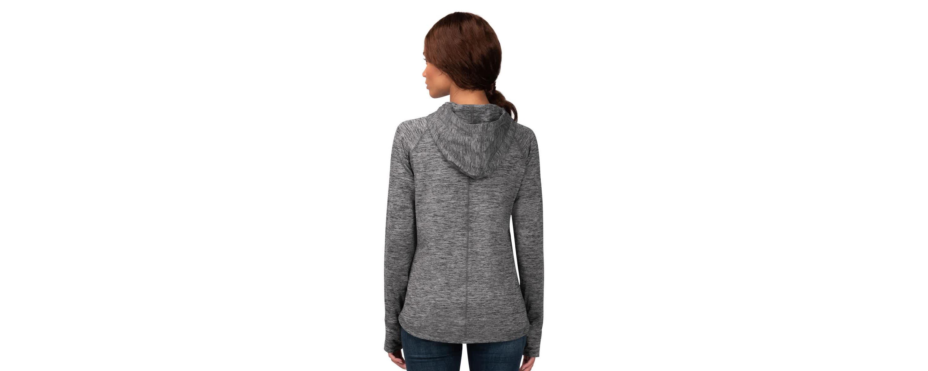 MLB Los Angeles Dodgers Defender Space Dye Raglan Full-Zip Hoodie