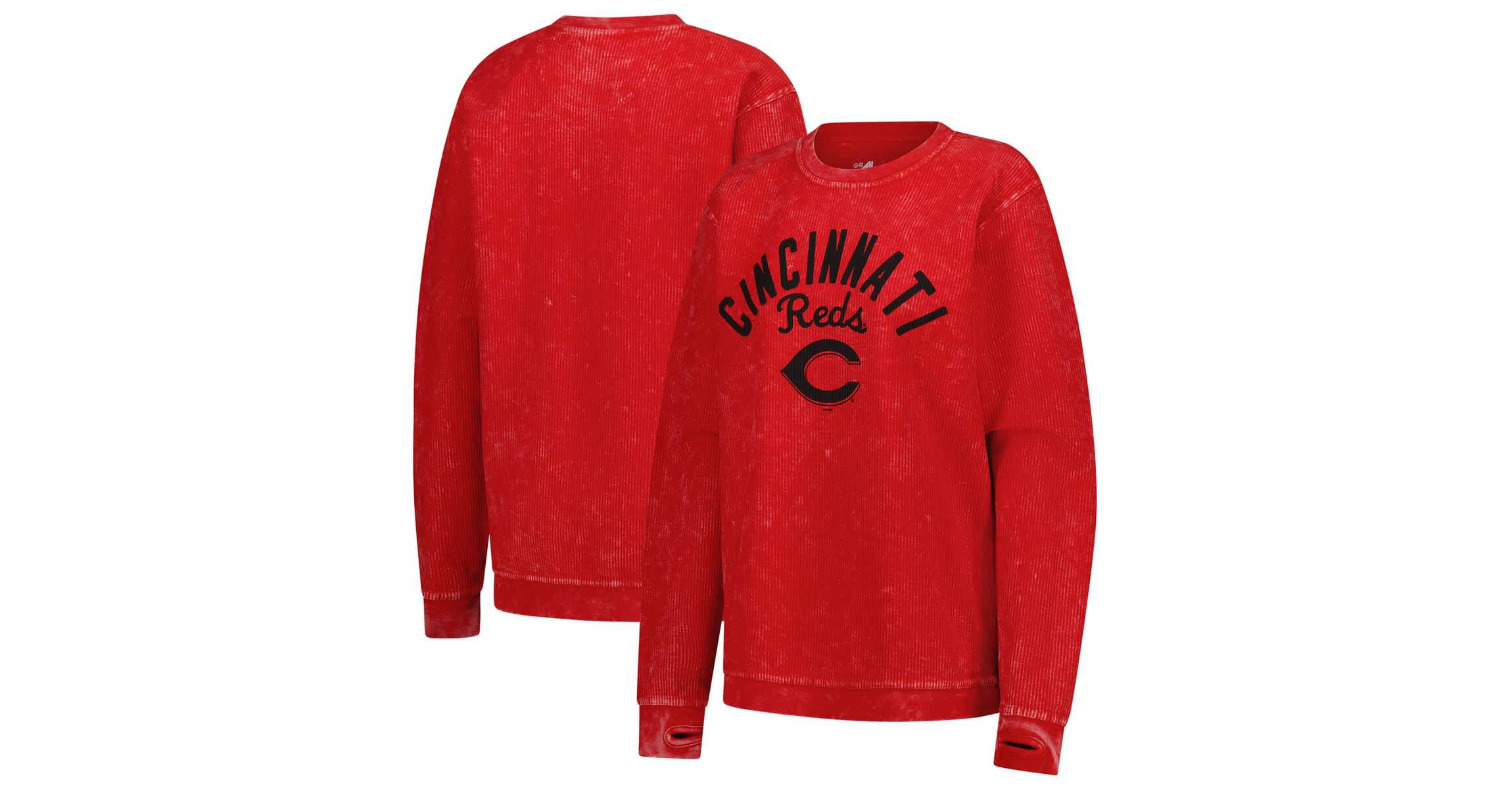 MLB Cincinnati Reds Comfy Cord Pullover Sweatshirt