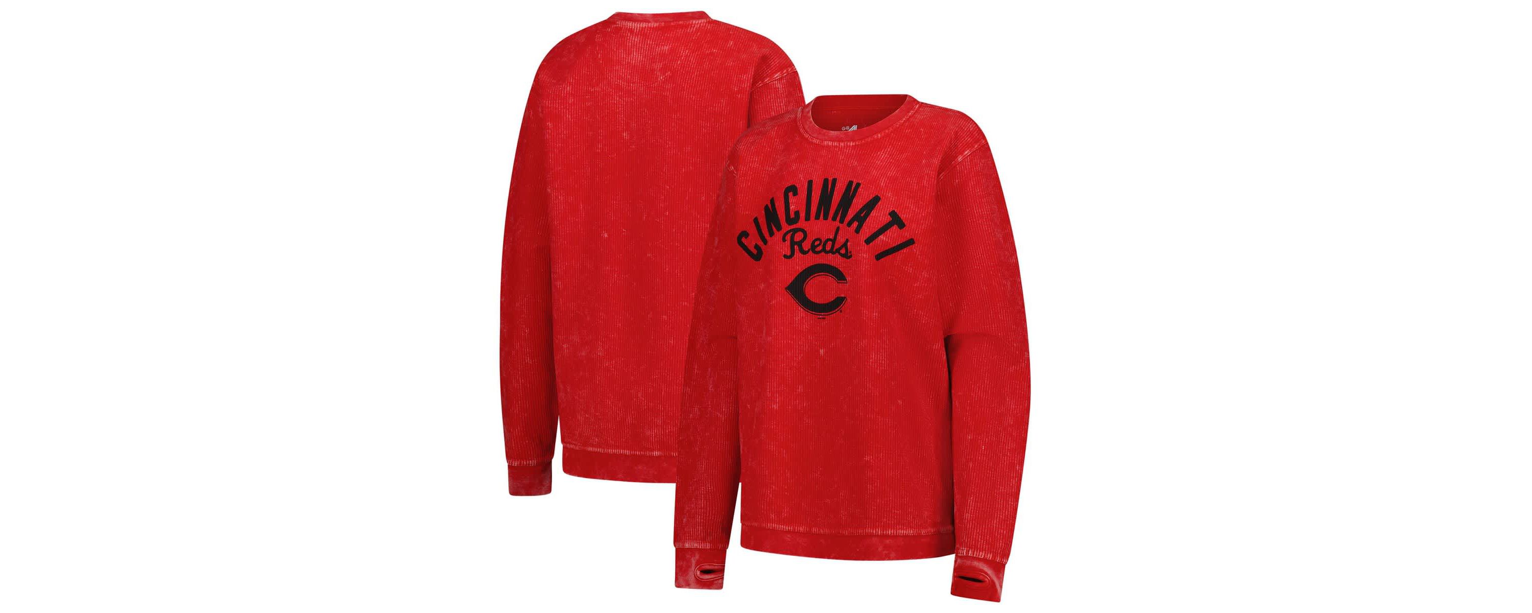 MLB Cincinnati Reds Comfy Cord Pullover Sweatshirt