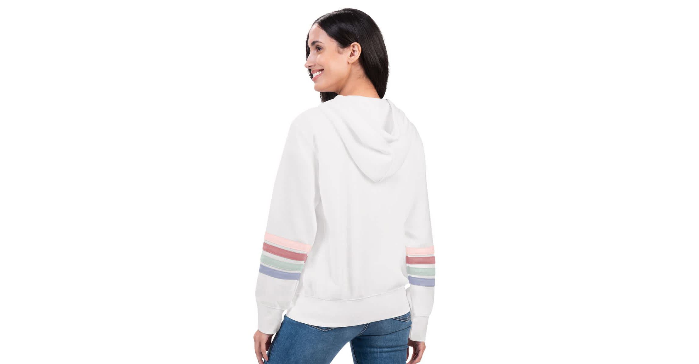 MLB New York Yankees Naamah Sleeve Stripe Fleece Full-Zip Hoodie