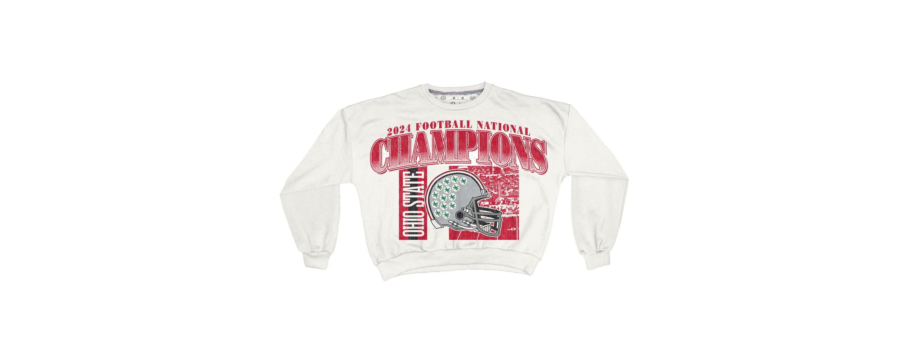 NCAA Ohio State Buckeyes NCAA Football Playoff 2024 National s Zone Oversized Sweatshirt