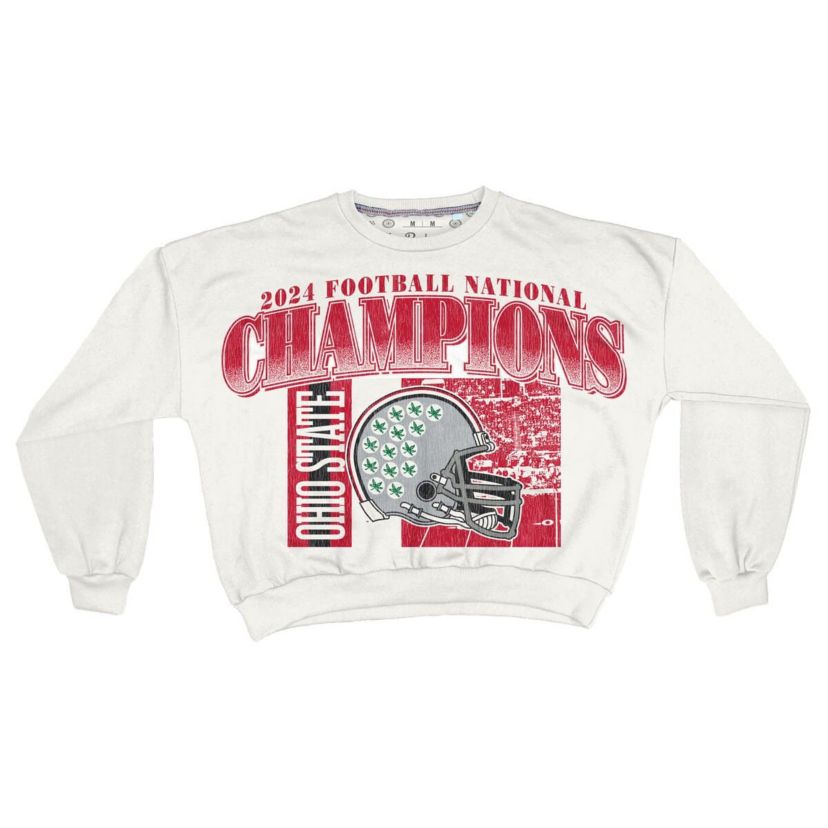 NCAA Ohio State Buckeyes NCAA Football Playoff 2024 National s Zone Oversized Sweatshirt