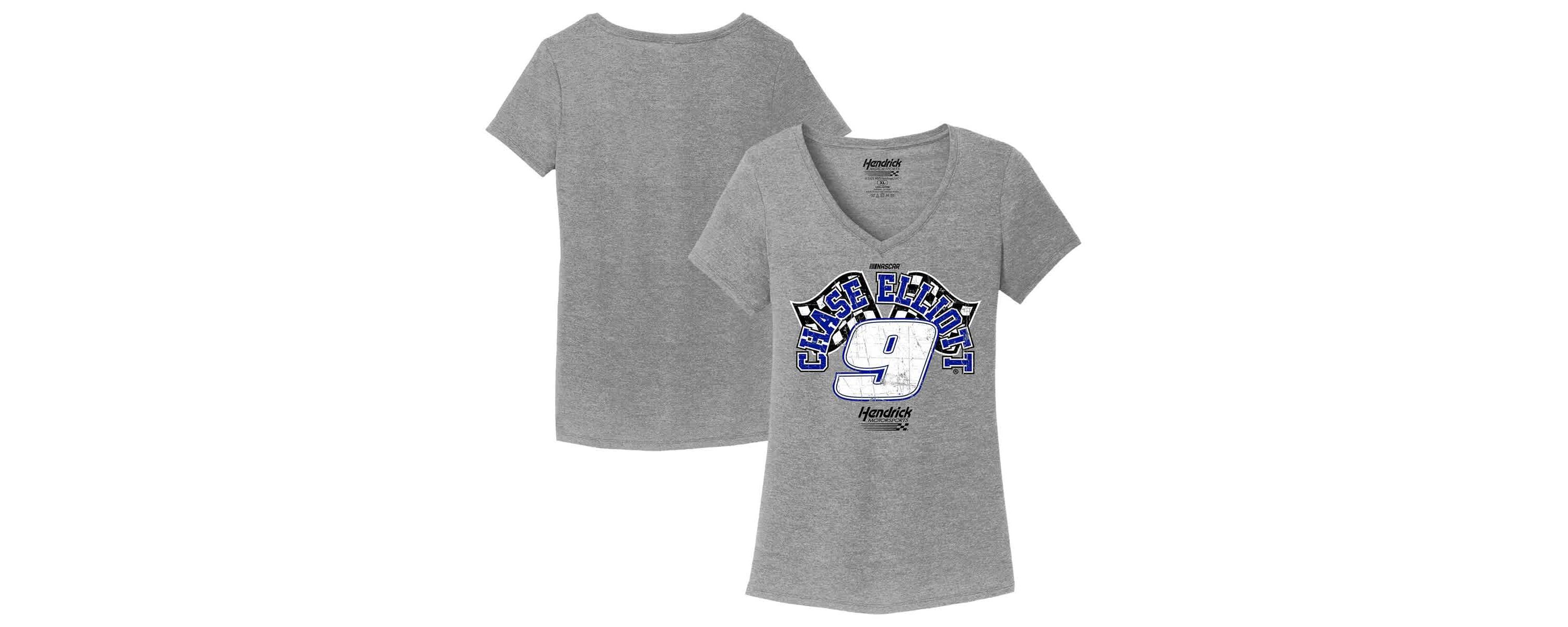 NASCAR Chase Elliott Name & Number V-Neck T-Shirt