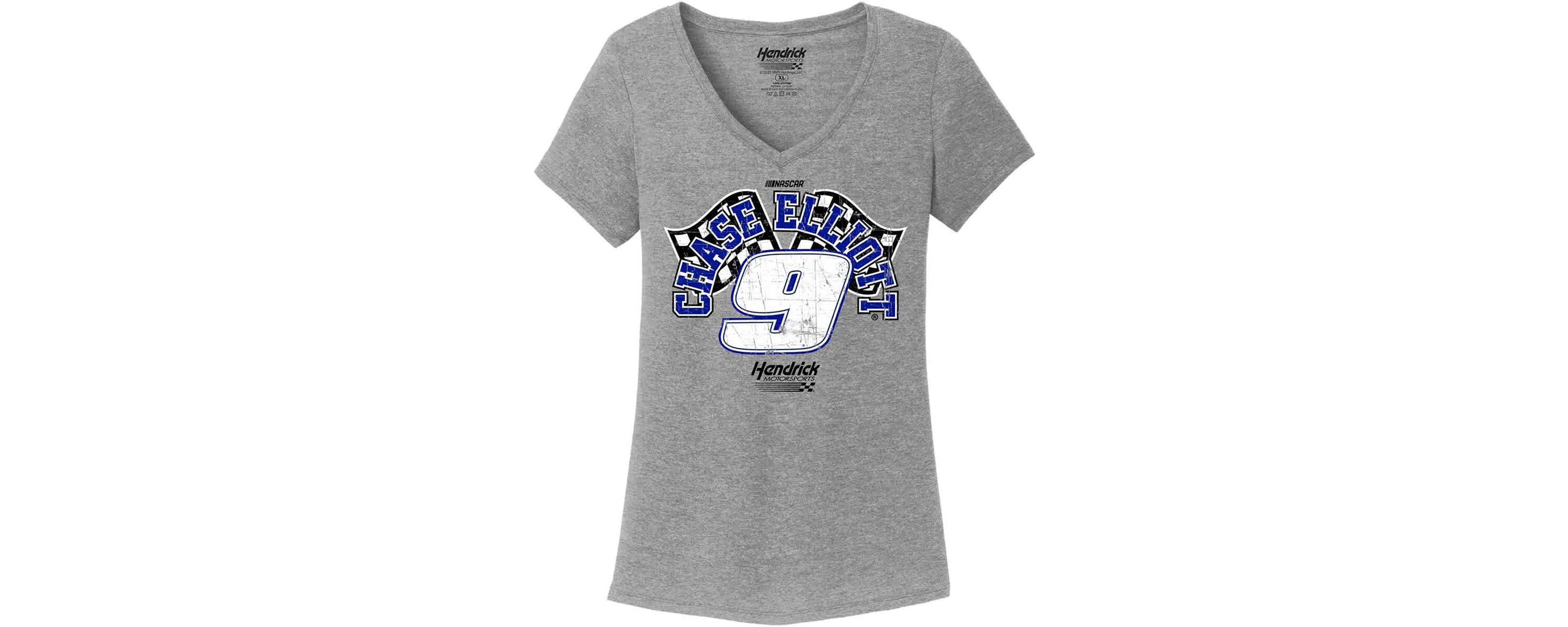 NASCAR Chase Elliott Name & Number V-Neck T-Shirt