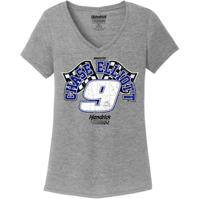 NASCAR Chase Elliott Name & Number V-Neck T-Shirt