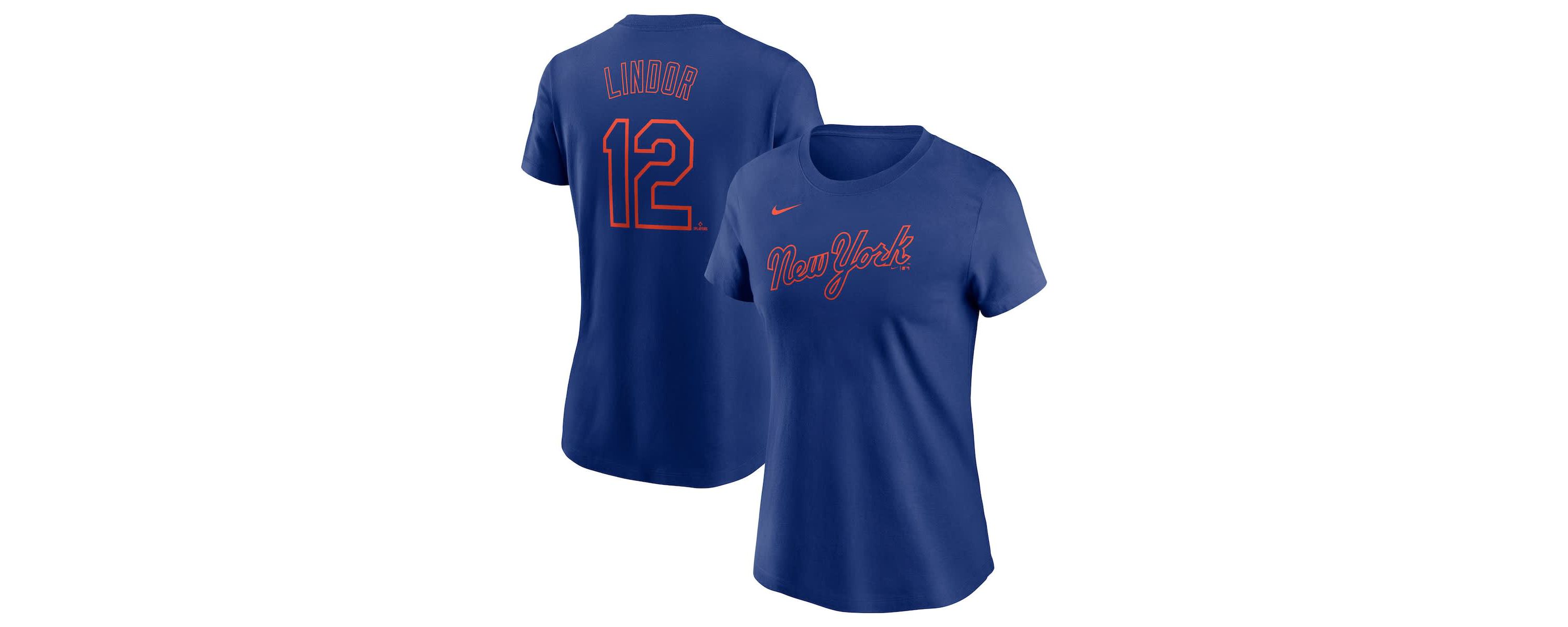 MLB Nike Francisco Lindor New York Mets Fuse Name & Number T-Shirt