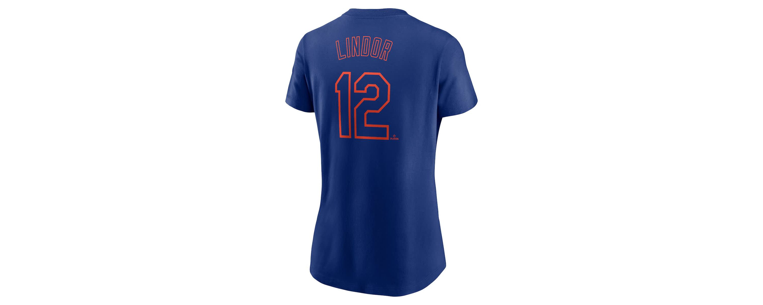 MLB Nike Francisco Lindor New York Mets Fuse Name & Number T-Shirt