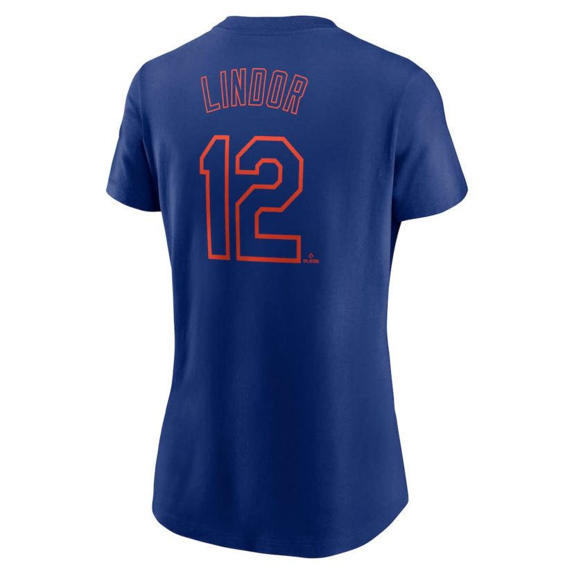 MLB Nike Francisco Lindor New York Mets Fuse Name & Number T-Shirt