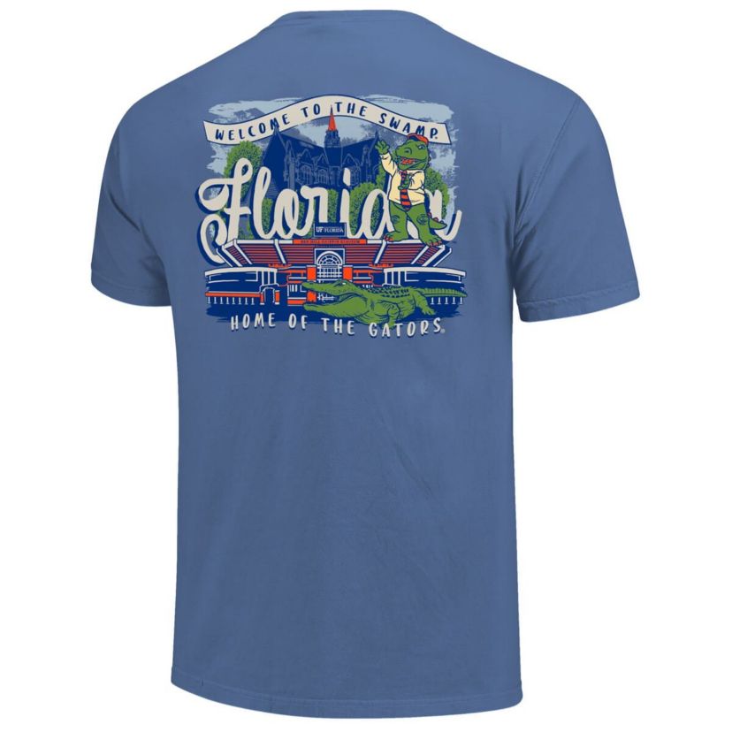 NCAA Florida Gators Campus Scene Drawing Script T-Shirt