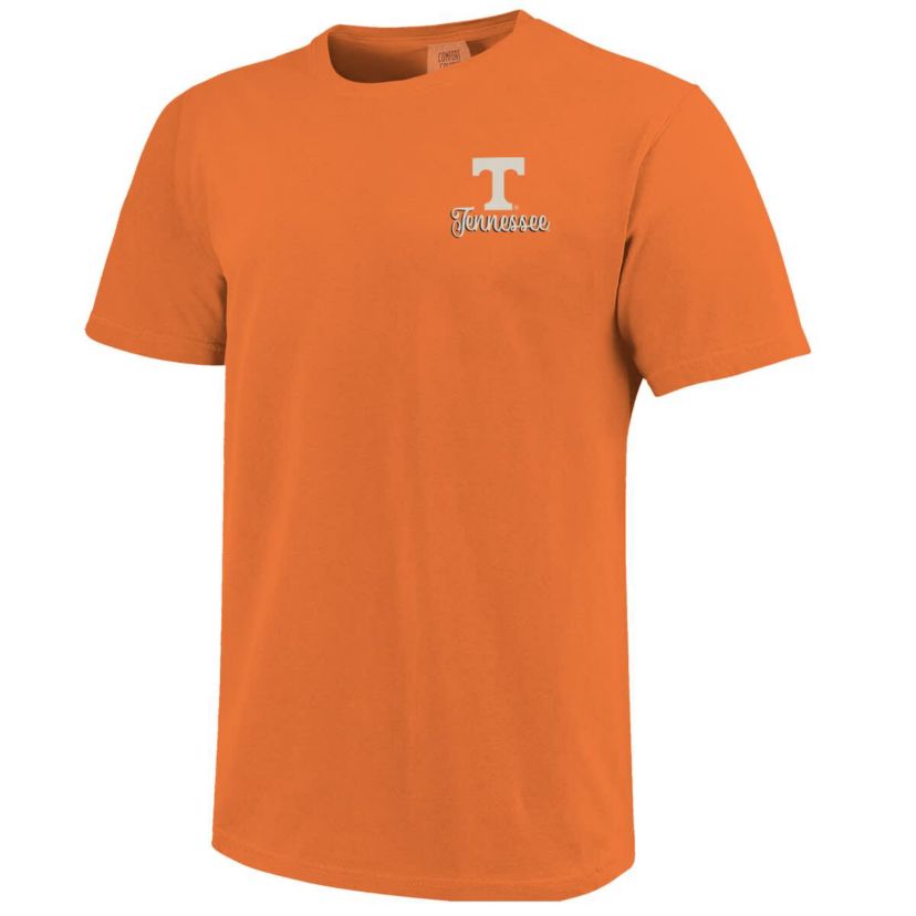 NCAA Tennessee Tennessee Volunteers Campus Scene Drawing Script T-Shirt