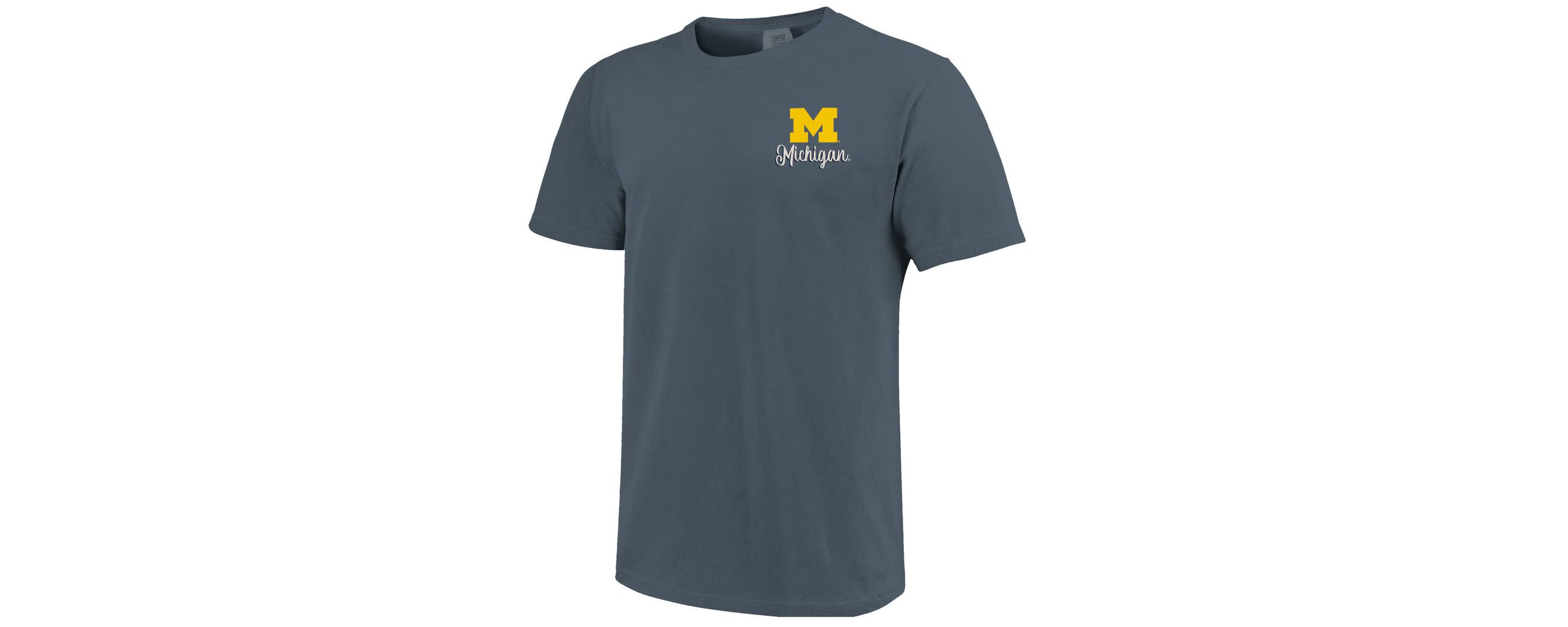 NCAA Michigan Wolverines Campus Scene Drawing Script T-Shirt