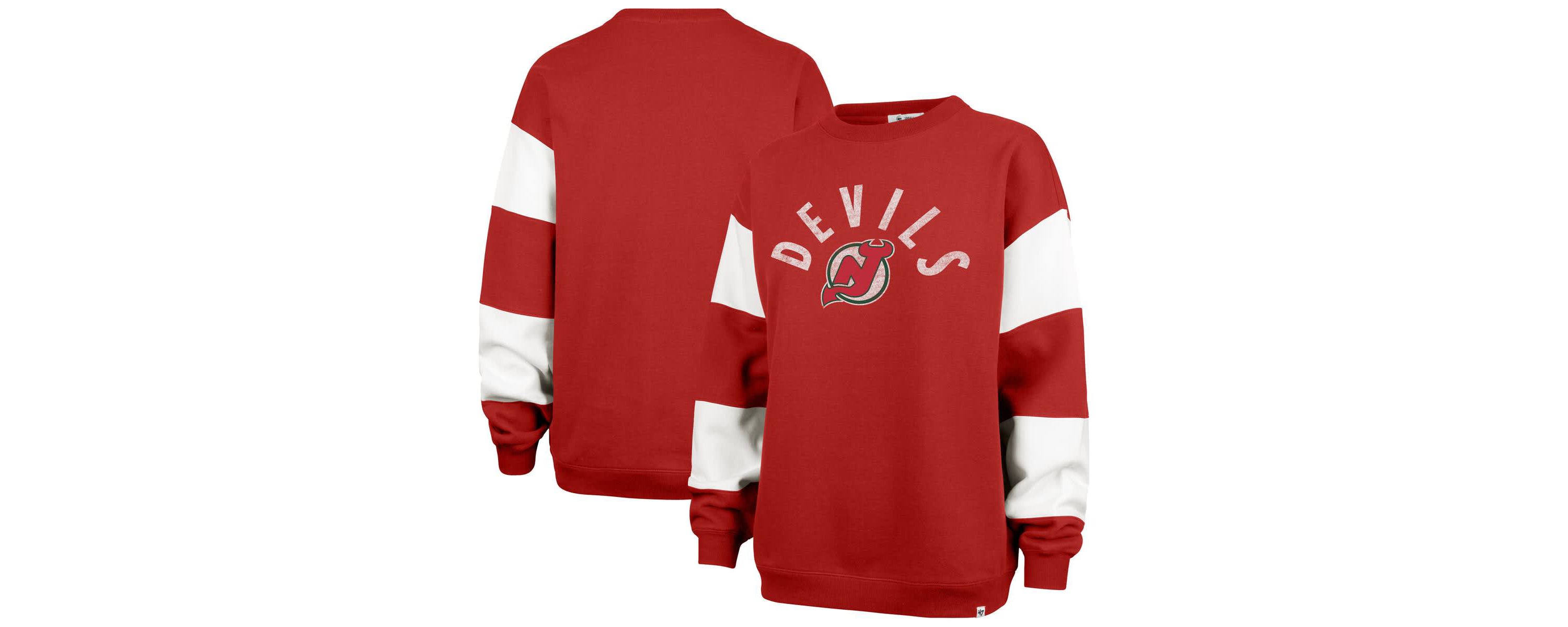 NHL New Jersey Devils Eephus Barred Pullover Sweatshirt