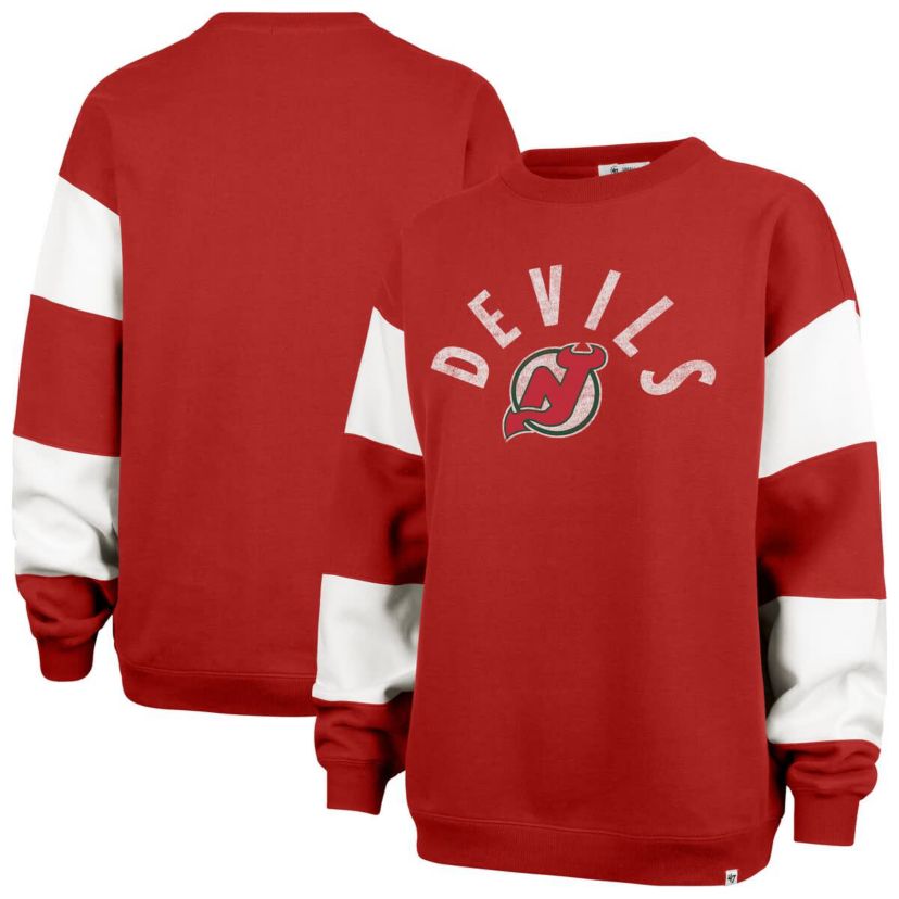 NHL New Jersey Devils Eephus Barred Pullover Sweatshirt