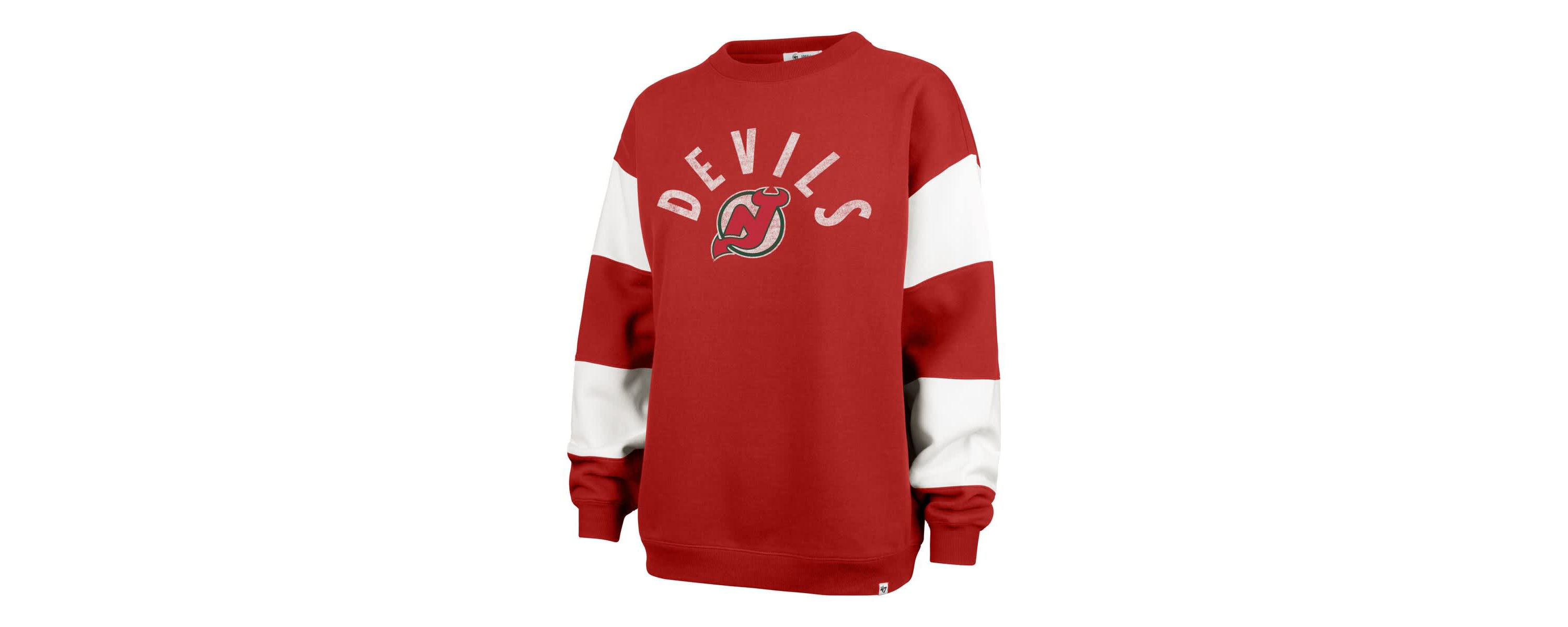 NHL New Jersey Devils Eephus Barred Pullover Sweatshirt