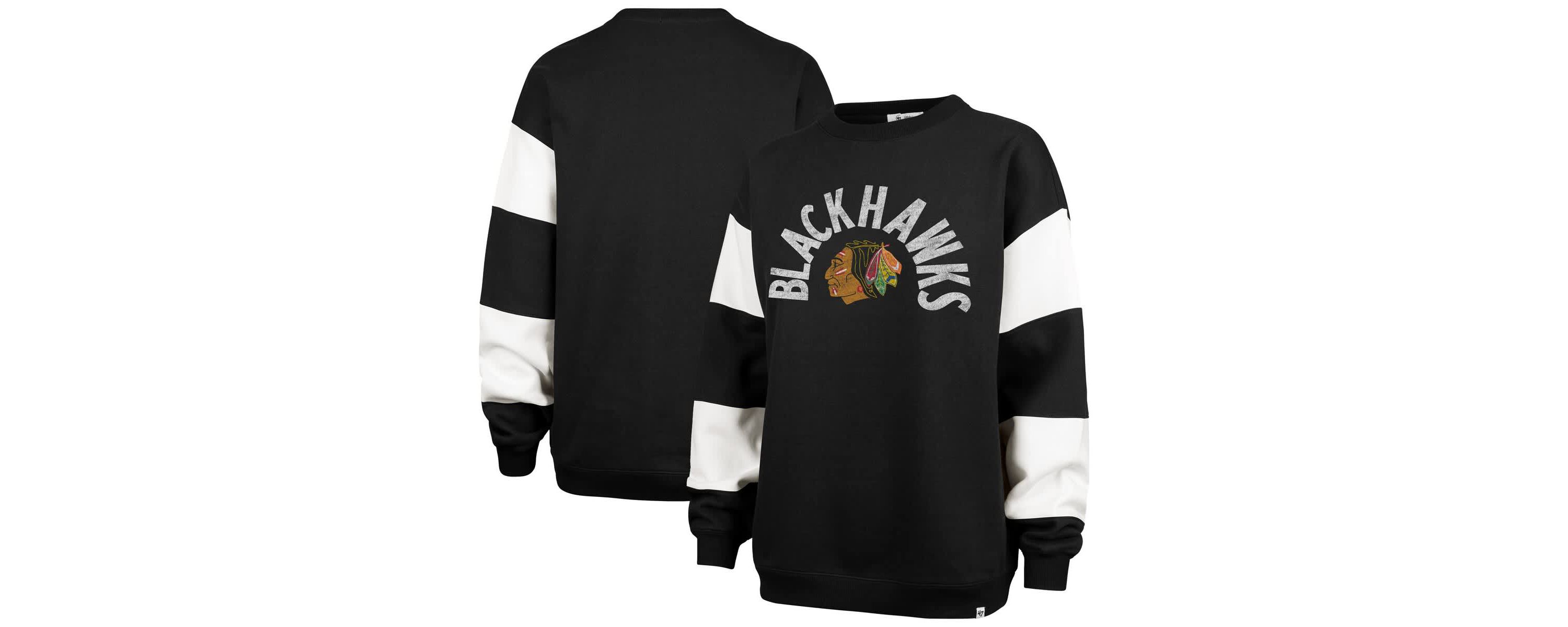 NHL Chicago Blackhawks Eephus Barred Pullover Sweatshirt