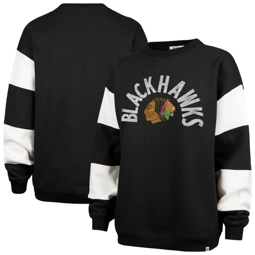 NHL Chicago Blackhawks Eephus Barred Pullover Sweatshirt